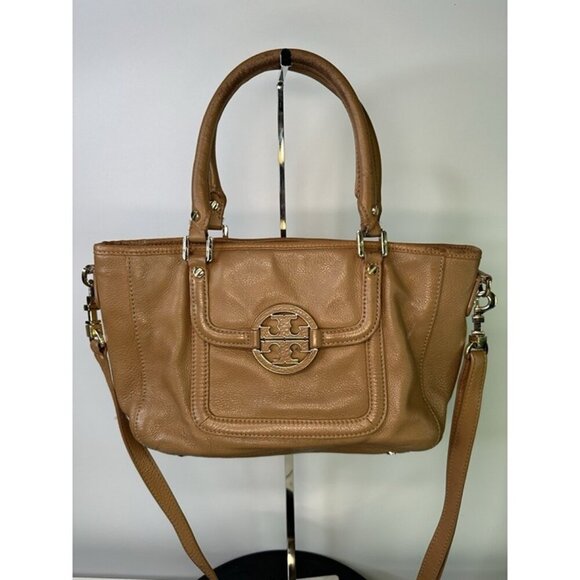 Tory Burch Handbags - For Repair - Tory Burch Leather Amanda Mini Satchel Brown
